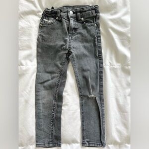 Gray Diesel Slightly Distressed 4T kids jeans